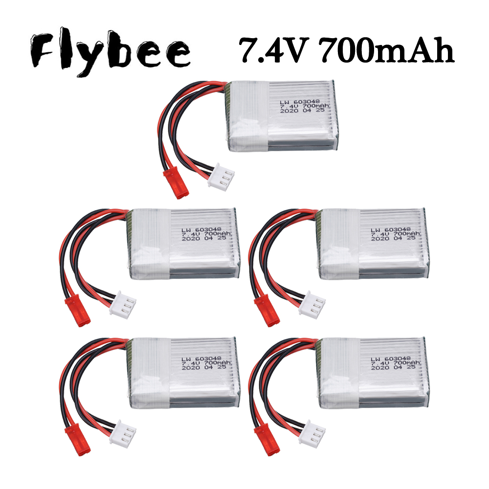 Rc Helicopter Battery - 7.4V 700mAh 25c Lipo Battery For