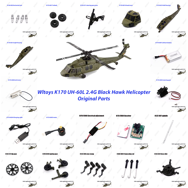 Rc Helicopter Coaxial - Wltoys XK K170 RC Helicopter Spare
