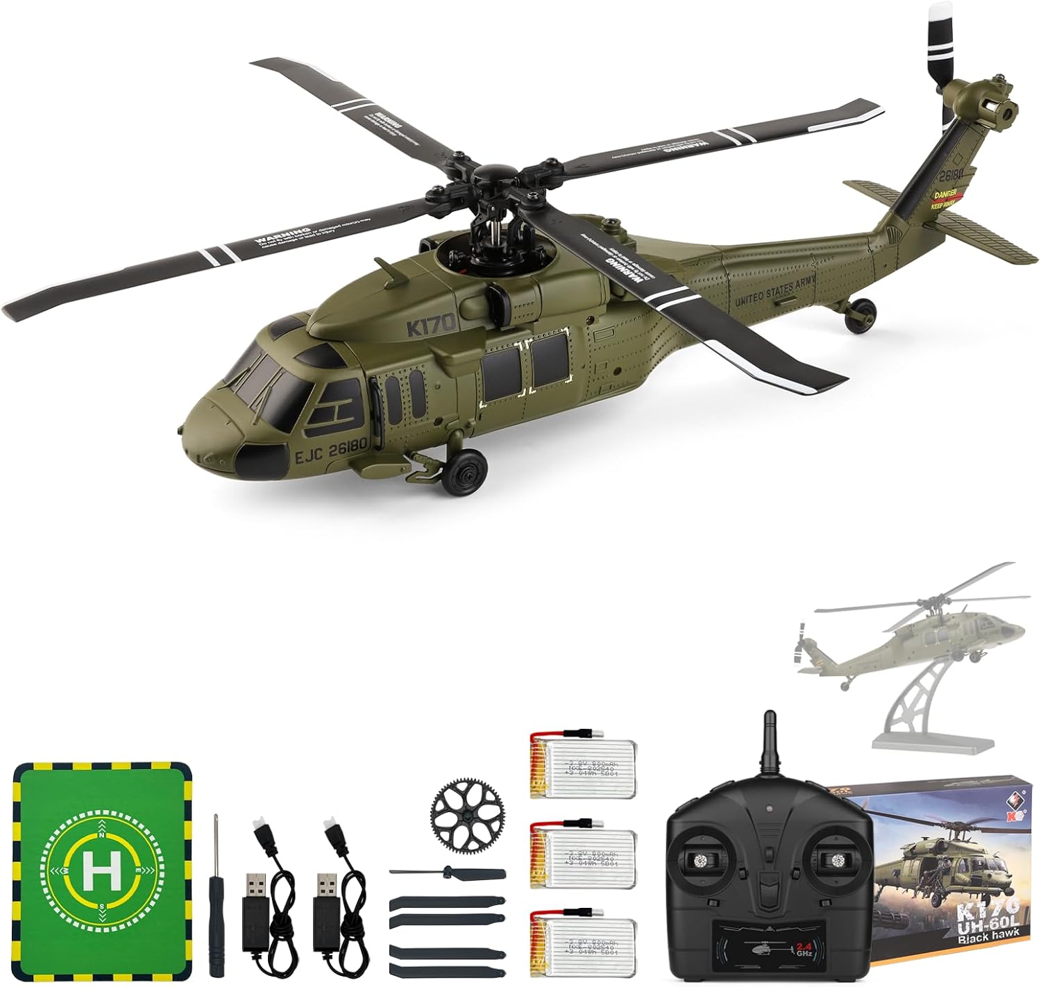 WLtoys K170 Brushless 4-CH RC  - Rc Helicopter Charger 评论和价格