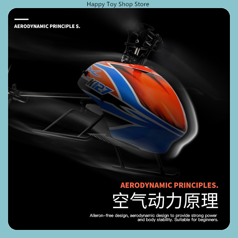 WLtoys XK K127 4CH Flybarless  - Rc Helicopter Single Rotor 评论和价格